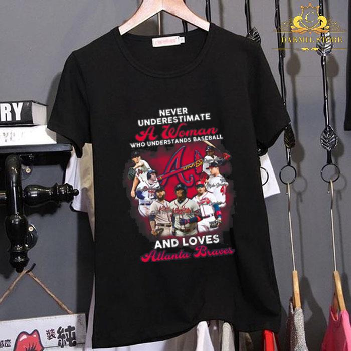 Never Underestimate A Woman Who Understands Baseball And Loves Atlanta Braves MLB 2021 Signatures Shirt Never Underestimate A Woman Who Understands Baseball And Loves Atlanta Braves MLB 2021 Signatures Shirt 1 - Never Underestimate A Woman Who Understands Baseball And Loves Atlanta Braves MLB 2021 Signatures Shirt