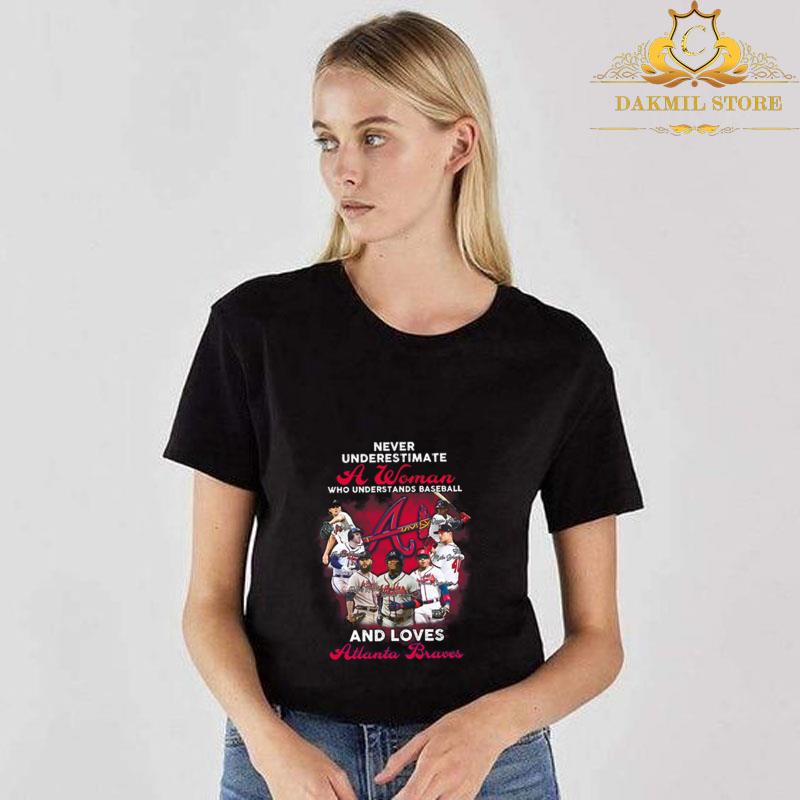 Never Underestimate A Woman Who Understands Baseball And Loves Atlanta Braves MLB 2021 Signatures Shirt Never Underestimate A Woman Who Understands Baseball And Loves Atlanta Braves MLB 2021 Signatures Shirt 3 - Never Underestimate A Woman Who Understands Baseball And Loves Atlanta Braves MLB 2021 Signatures Shirt