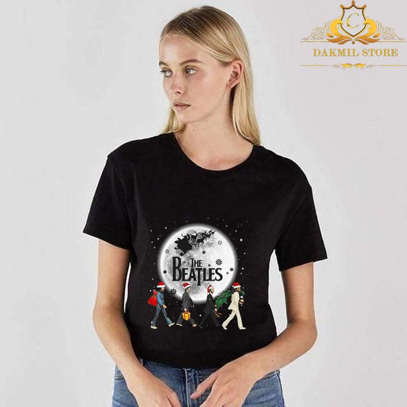 The Beatles Santa Abbey Road Christmas shirt