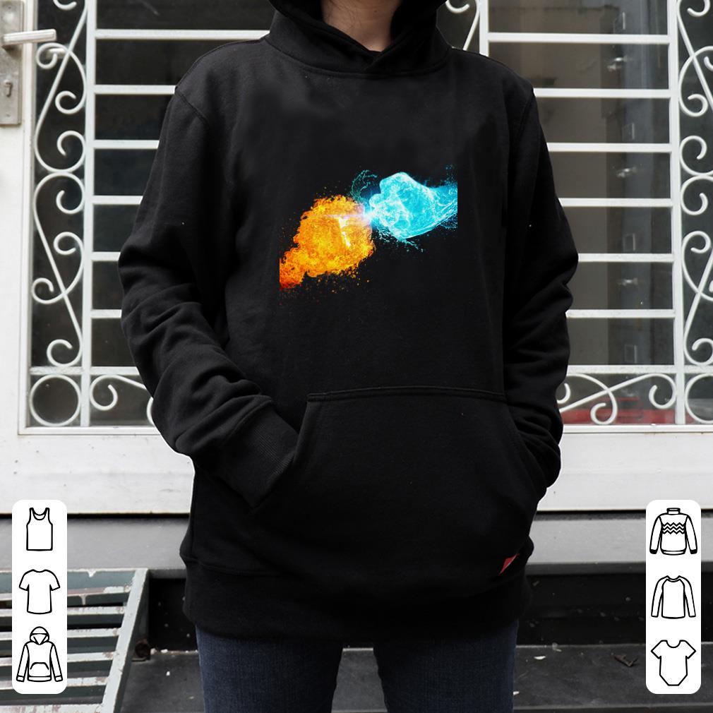 Fire hand vs ice hand shirt 4 - Fire hand vs ice hand shirt