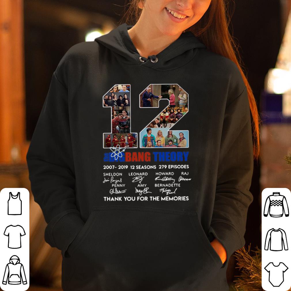 12 Years The Big Bang Theory Thank You For The Memories Signature shirt 4 - 12 Years The Big Bang Theory Thank You For The Memories Signature shirt