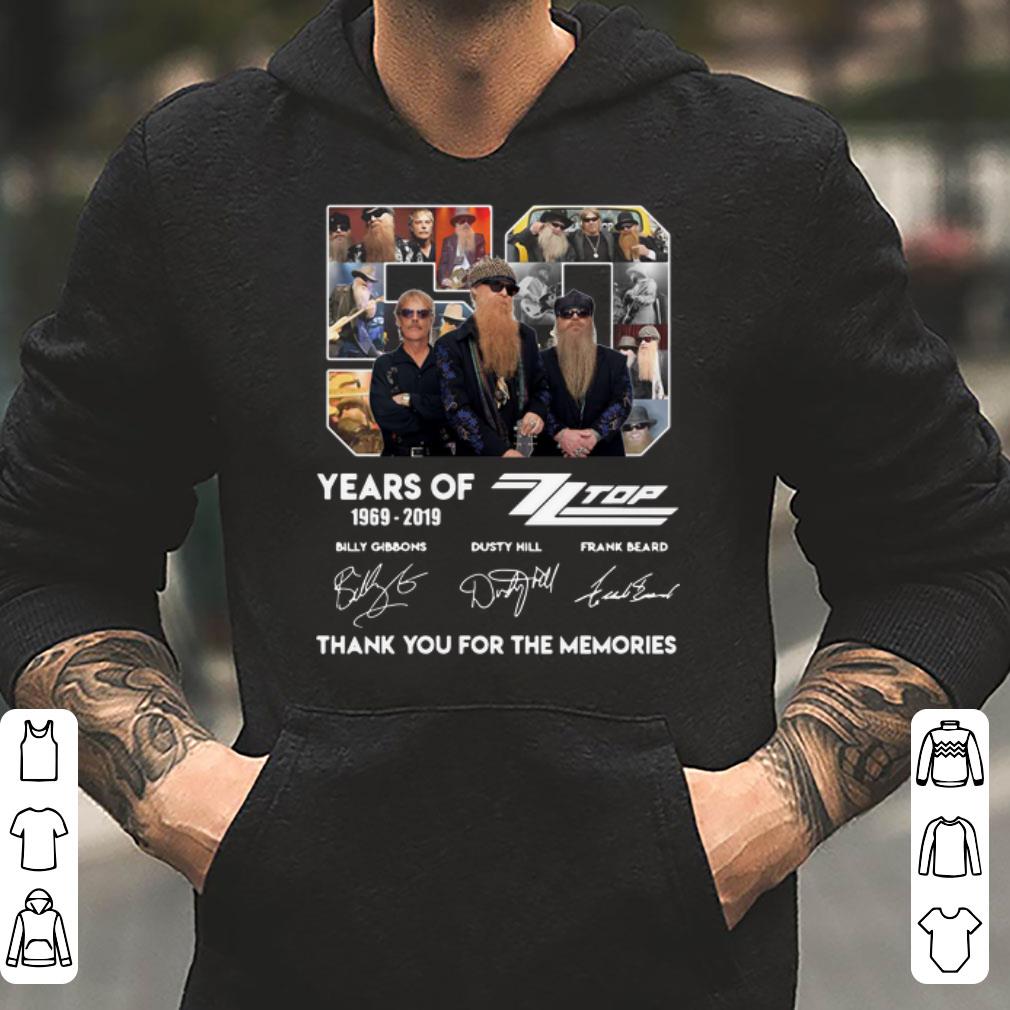 50 Years Of Zz Top Thank You For Memories Signature shirt 4 - 50 Years Of Zz Top Thank You For Memories Signature shirt