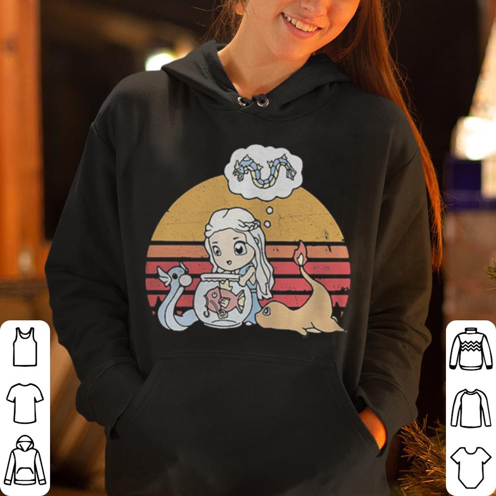 Daenerys Targaryen chibi Game of Thrones retro shirt 4 - Daenerys Targaryen chibi Game of Thrones retro shirt