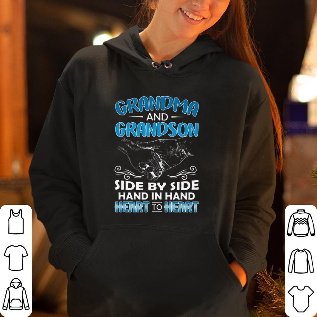 Grandma and grandson side by side hand in hand heart to heart shirt 4 - Grandma and grandson side by side hand in hand heart to heart shirt