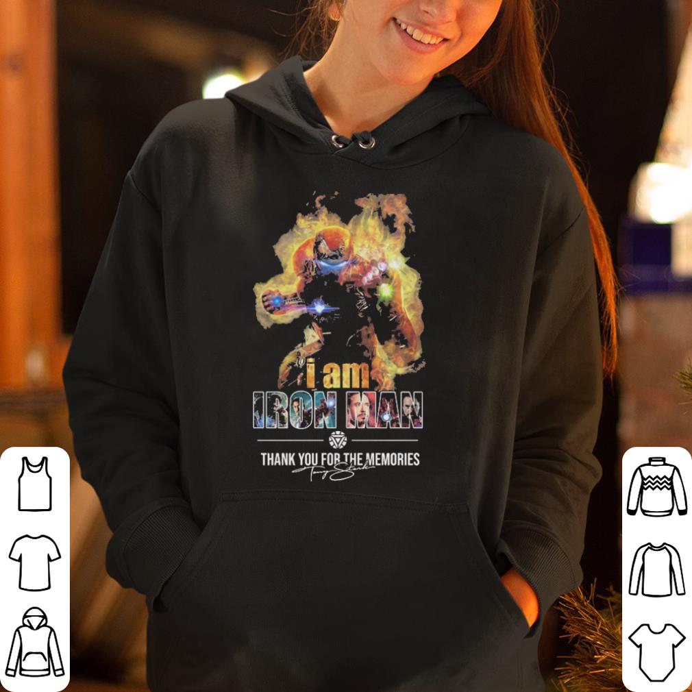 I Am Iron Man Thank You For The Memories Signature shirt 4 - I Am Iron Man Thank You For The Memories Signature shirt