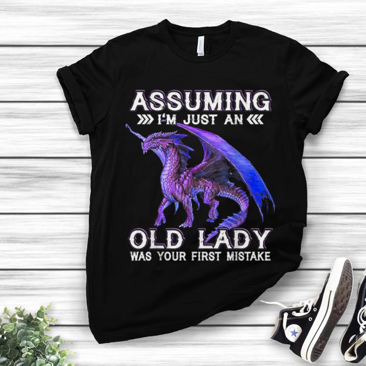Dragon Assuming I m Just An Old lady Was Your First Mistake sweater 1 - Dragon Assuming I'm Just An Old lady Was Your First Mistake sweater