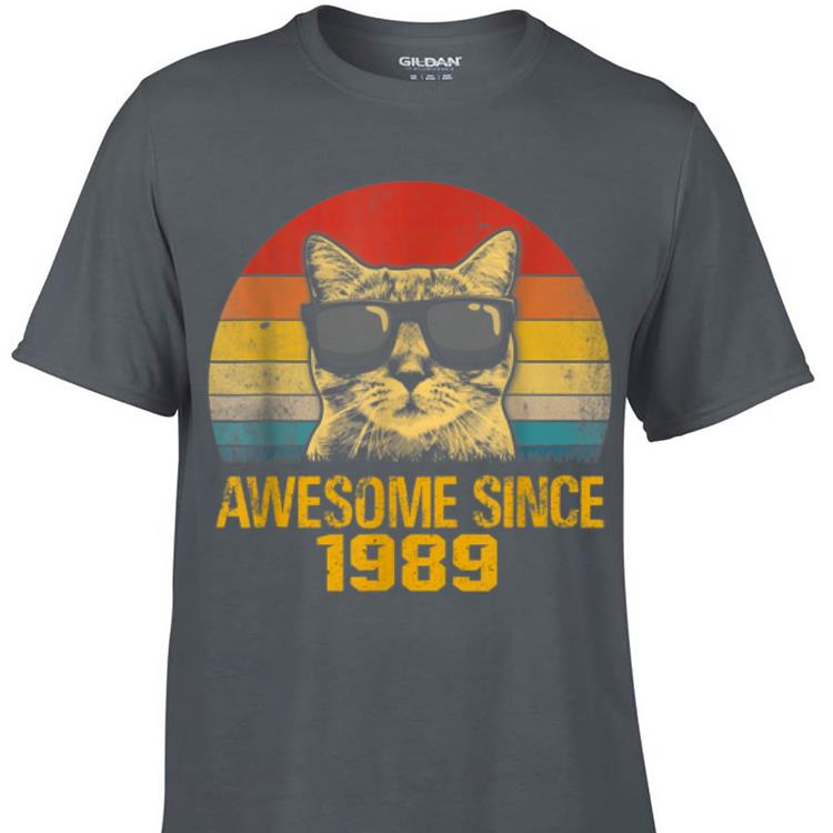 Awesome Cat Awesome Since 1989 Vintage shirt 1 - Awesome Cat Awesome Since 1989 Vintage shirt