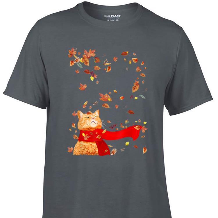 Awesome Cat Leaf Fall Hello Autumn shirt 1 - Awesome Cat Leaf Fall Hello Autumn shirt