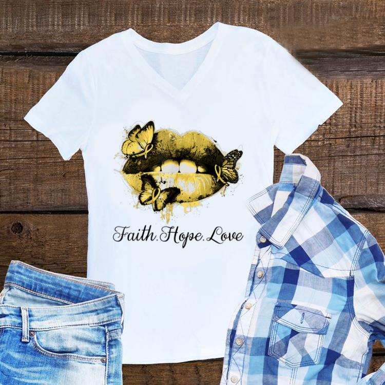 Awesome Faith Hope Love Lip Endometriosis Awareness shirt 1 - Awesome Faith Hope Love Lip Endometriosis Awareness shirt