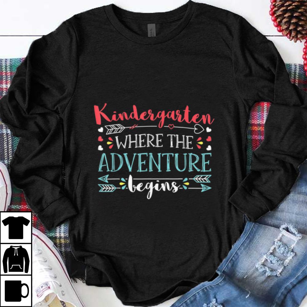 Awesome Kindergarten Where the Adventure begin shirt 1 - Awesome Kindergarten Where the Adventure begin shirt