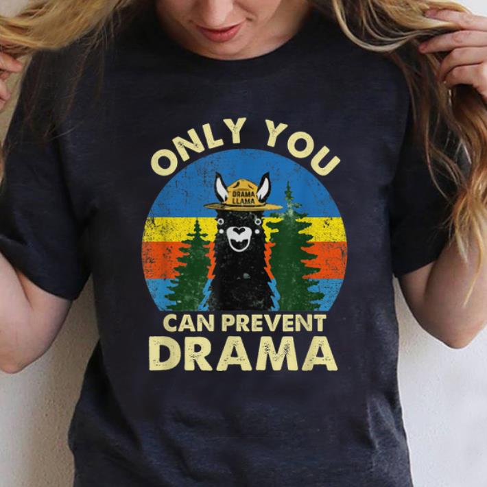 Awesome Llama Only You Can Prevent Drama Vintage shirt 1 - Awesome Llama Only You Can Prevent Drama Vintage shirt