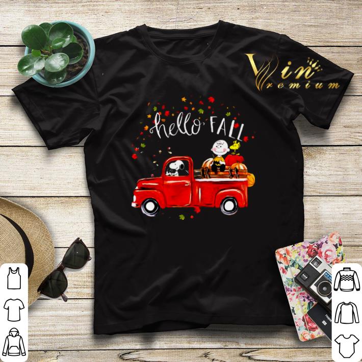 Hello fall Snoopy Driving Truck Charlie Brown Woodstock Hardvest shirt sweater 4 - Hello fall Snoopy Driving Truck Charlie Brown Woodstock Hardvest shirt sweater