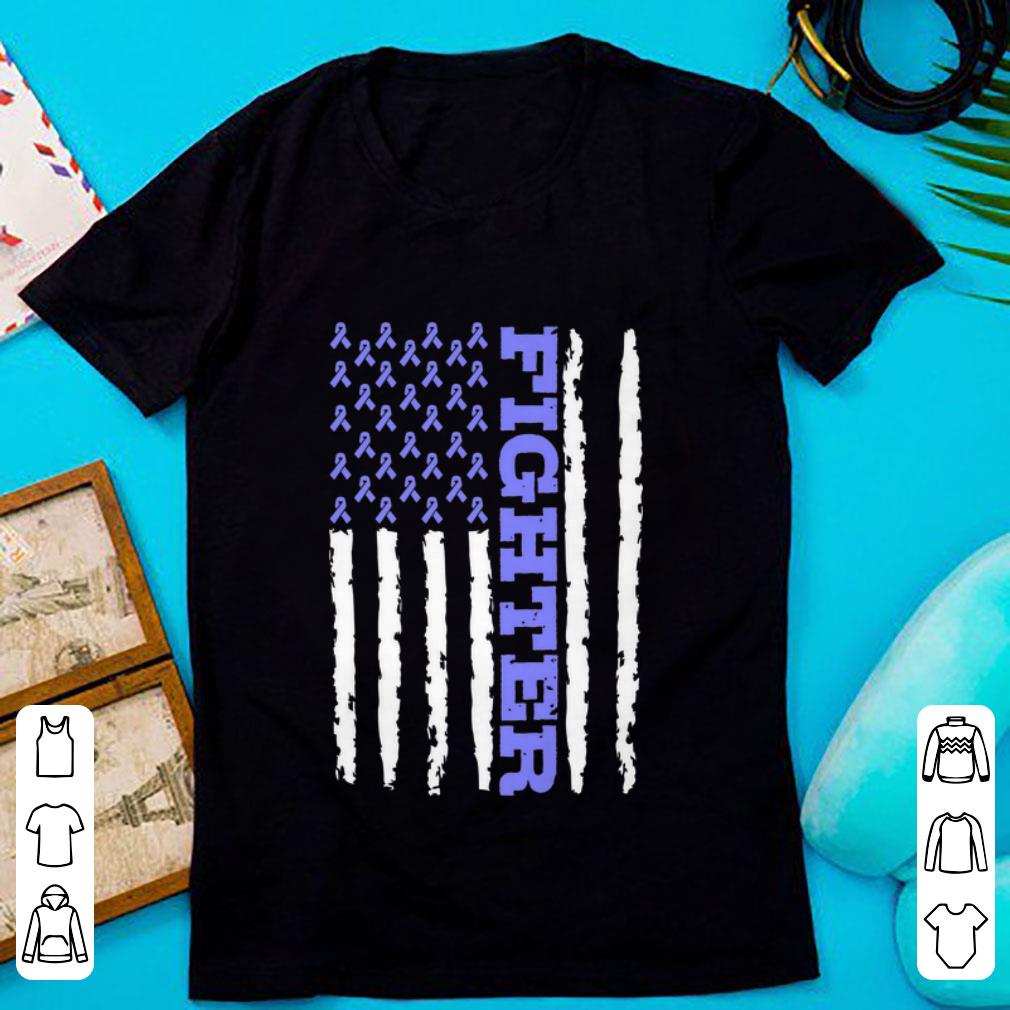 Hot Fighter Cancer Awareness American Flag shirt 1 - Hot Fighter Cancer Awareness American Flag shirt