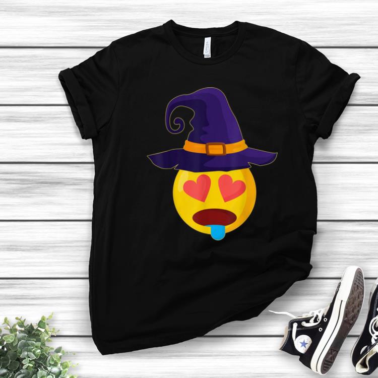 Hot Halloween Costume Emoji Emoticon Witch Hat Heart Eyes Face 1 - Hot Halloween Costume Emoji Emoticon Witch Hat Heart Eyes Face