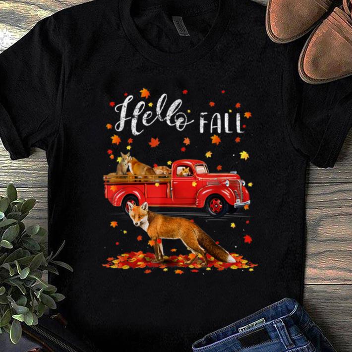Hot Maple Fox Leaf Autumn Happy Fall Y all Red Truck shirt 1 1 - Hot Maple Fox Leaf Autumn Happy Fall Y'all Red Truck shirt