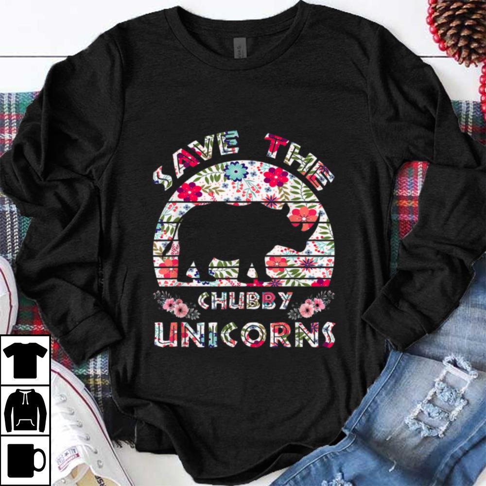 Hot Save The Chubby Unicorns Floral shirt 1 - Hot Save The Chubby Unicorns Floral shirt
