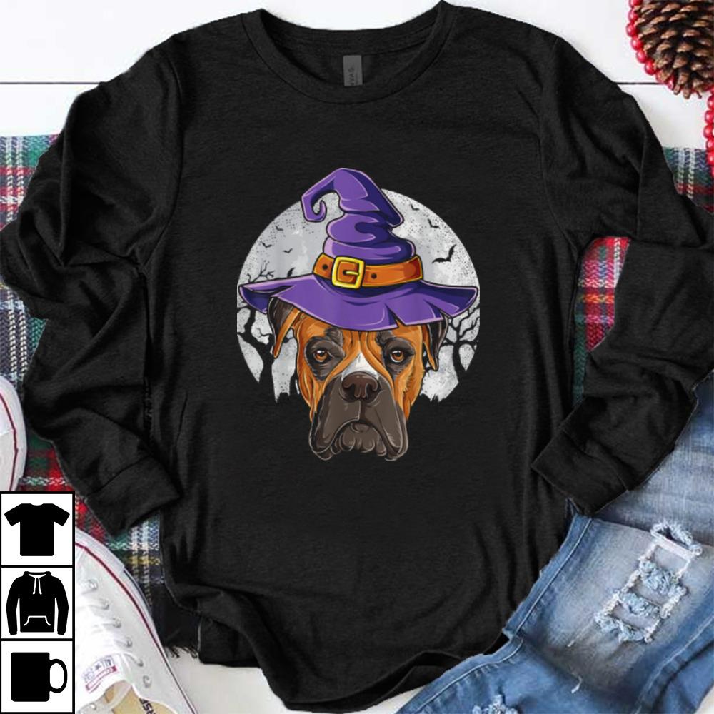 Nice Boxer Witch Hat Funny Halloween Gifts Dog Lover Girls Women shirt 1 - Nice Boxer Witch Hat Funny Halloween Gifts Dog Lover Girls Women shirt