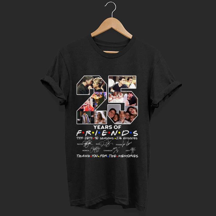 Official 25 Years Of Friends Thank You For The Memories Signature shirt 1 - Official 25 Years Of Friends Thank You For The Memories Signature shirt