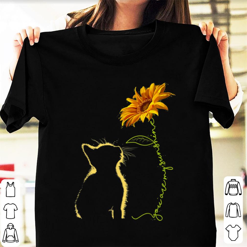 Official Cat You Are My Sunshine Sunflower shirt 1 2 - Official Cat You Are My Sunshine Sunflower shirt