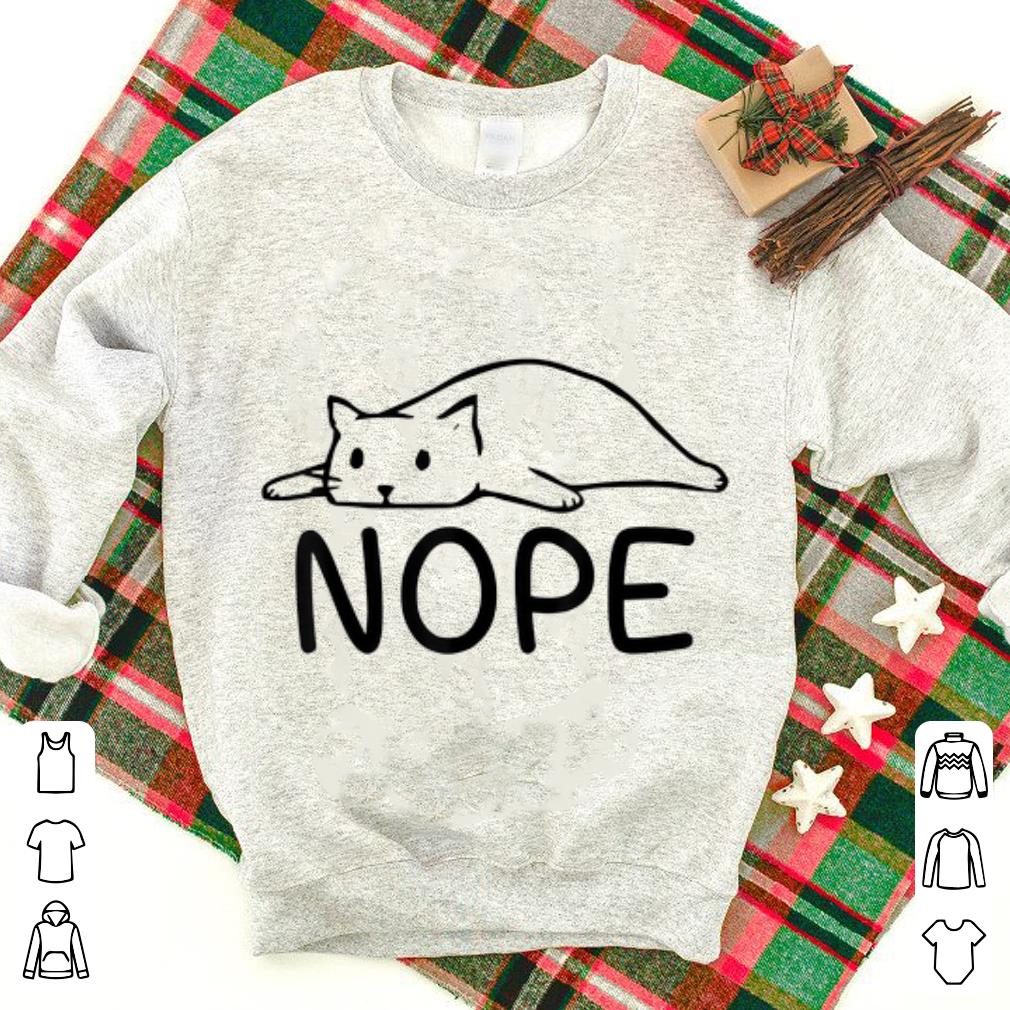Official Lazy Cat Nope shirt 1 - Official Lazy Cat Nope shirt