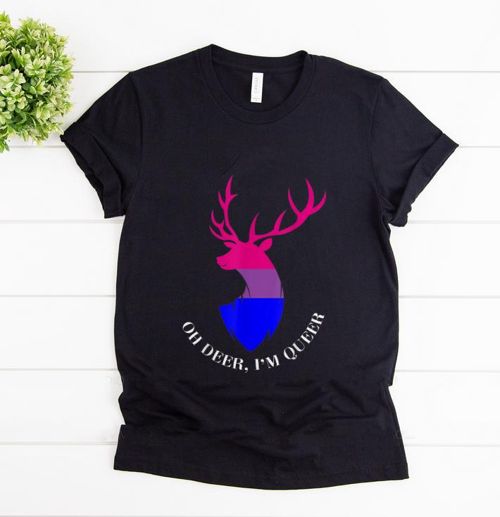 Official Oh Deer I m Queer LGBT Bisexual Pride shirt 1 - Official Oh Deer I'm Queer LGBT Bisexual Pride shirt