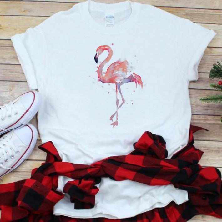 Official Pink Flamingo Watercolor shirt 1 - Official Pink Flamingo Watercolor shirt