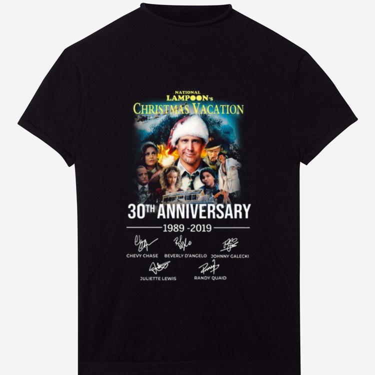 Original Christmas Vacation 30th Anniversary 1989 2019 Signature shirt 1 - Original Christmas Vacation 30th Anniversary 1989 2019 Signature shirt