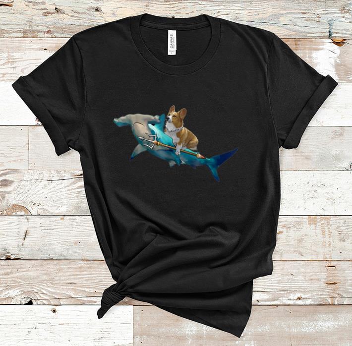 Original Corgi Riding a Hammerhead shark shirt 1 2 - Original Corgi Riding a Hammerhead shark shirt