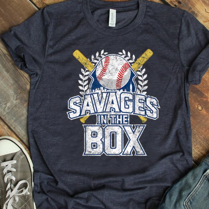 Original Savages In The Box Baseball shirt 1 - Original Savages In The Box Baseball shirt