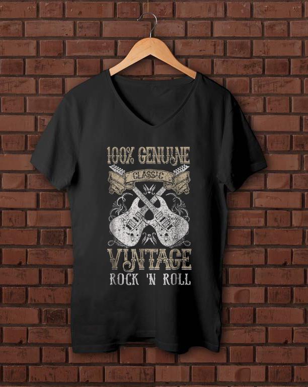 Premium 100 Genune Class Guitar Electric Vintage Rock N Roll shirt 1 - Premium 100% Genune Class Guitar Electric Vintage Rock N Roll shirt