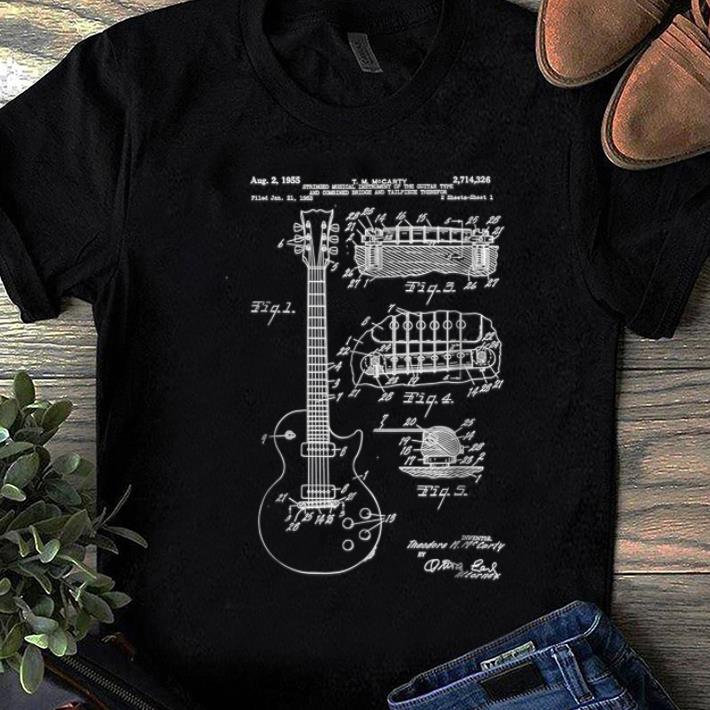 Premium Guitar Patent Print 1955 shirt 1 - Premium Guitar Patent Print 1955 shirt