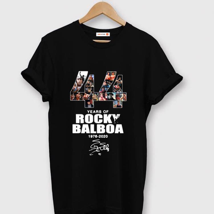 Pretty 44 Years Of Rocky Balboa 1976 2020 signature shirt 1 - Pretty 44 Years Of Rocky Balboa 1976-2020 signature shirt