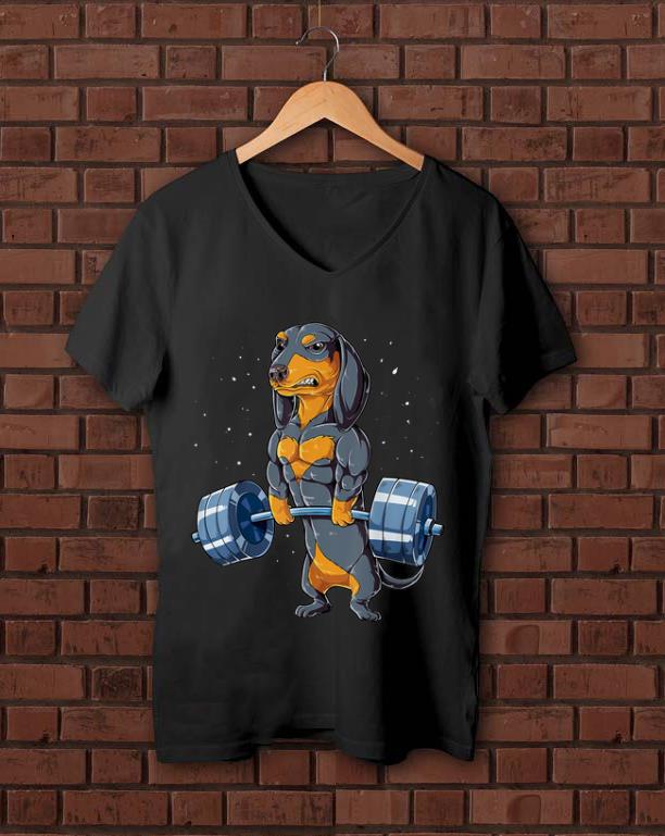 Pretty Dachshund Weightlifting Fitness Gym shirt 1 - Pretty Dachshund Weightlifting Fitness Gym shirt