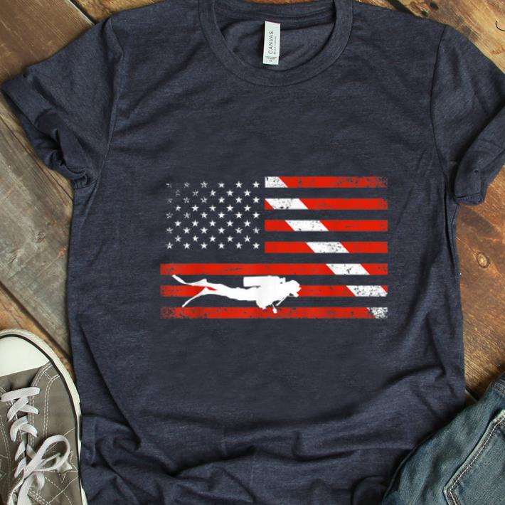 Pretty Diver Down American Flag shirt 1 - Pretty Diver Down American Flag shirt