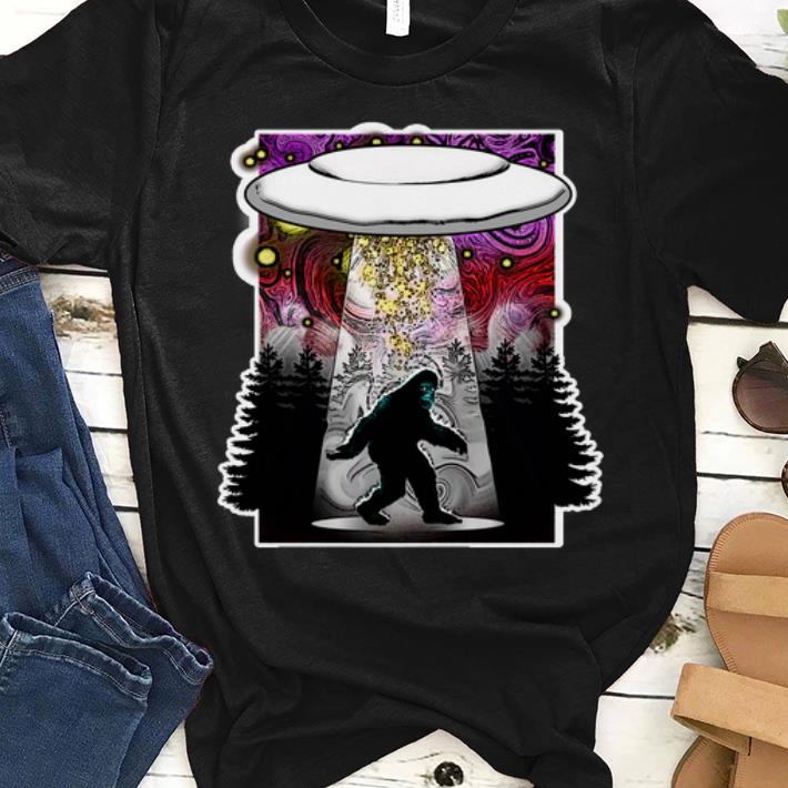 Pretty Extraterrestrial Flying Saucer Sasquatch Abduction shirt 1 - Pretty Extraterrestrial Flying Saucer Sasquatch Abduction shirt