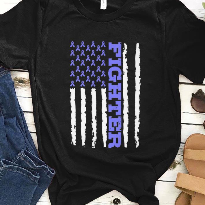 Pretty Fighter Cancer Awareness American Flag shirt 1 - Pretty Fighter Cancer Awareness American Flag shirt