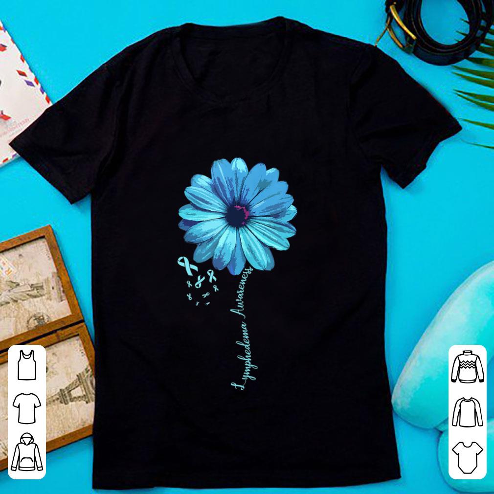 Pretty Lymphedema Awareness Floral Ribbon shirt 1 - Pretty Lymphedema Awareness Floral Ribbon shirt