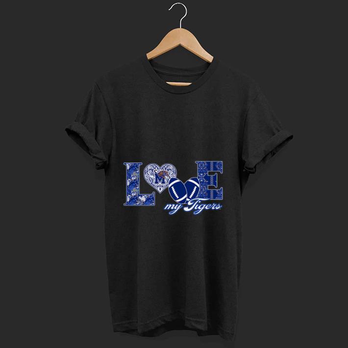 Pretty Memphis Tigers Love Football shirt 1 - Pretty Memphis Tigers Love Football shirt