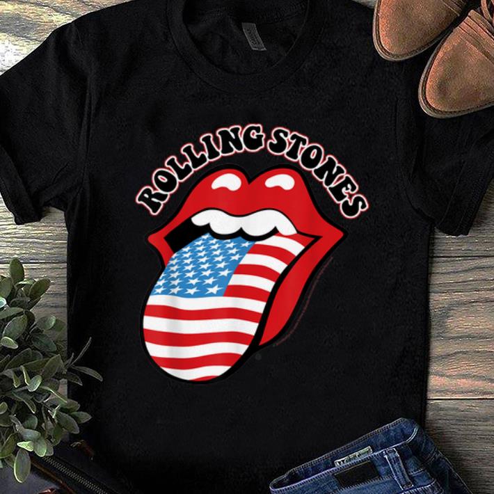 Pretty Rolling Stones US Flag Tongue shirt 1 - Pretty Rolling Stones US Flag Tongue shirt