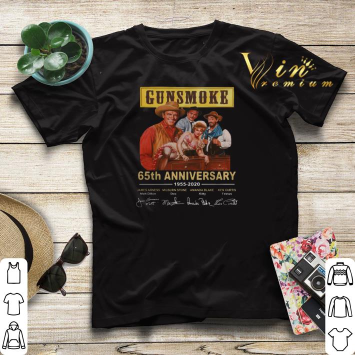 Signatures Gunsmoke 65th anniversary 1955 2020 shirt 4 - Signatures Gunsmoke 65th anniversary 1955-2020 shirt