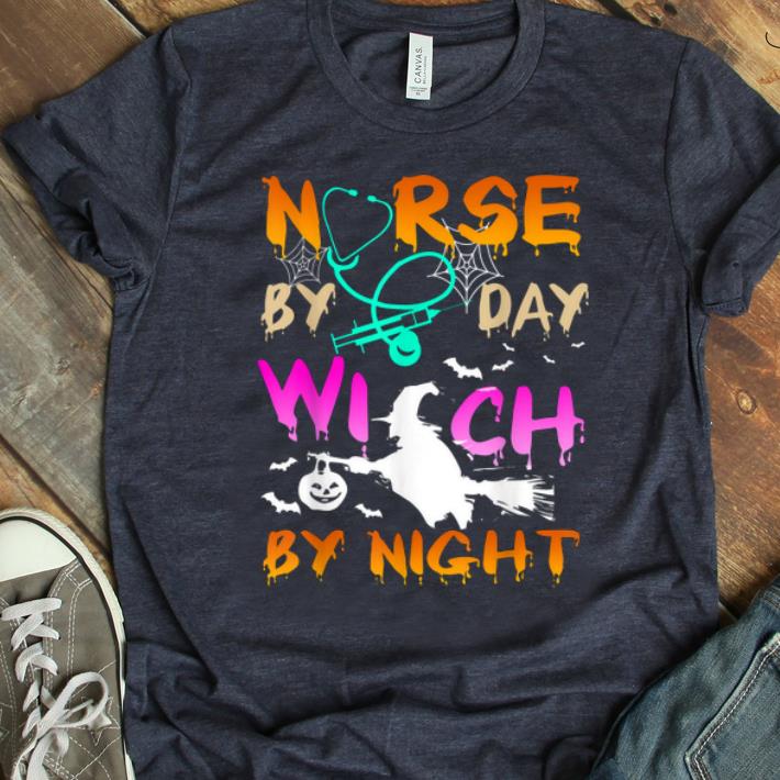 Top Nurse By Day Witch By Night Halloween Witch Pumpkin shirt 1 - Top Nurse By Day Witch By Night Halloween Witch Pumpkin shirt