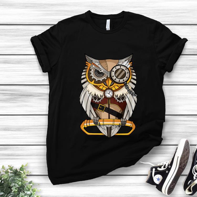 Top Owl Gear Cogs Clockwork Steampunk Mechanical shirt 1 - Top Owl Gear Cogs Clockwork Steampunk Mechanical shirt