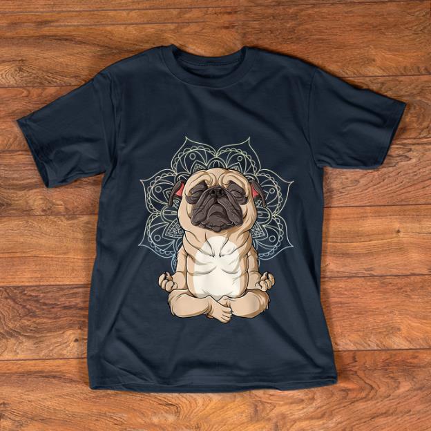 Top Pug Yoga Spiritual Meditation Mandala Let It Be shirt 1 - Top Pug Yoga Spiritual Meditation Mandala Let It Be shirt