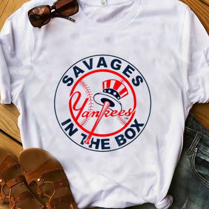 Top Savages In The Box Yankees Baseball shirt 1 - Top Savages In The Box Yankees Baseball shirt