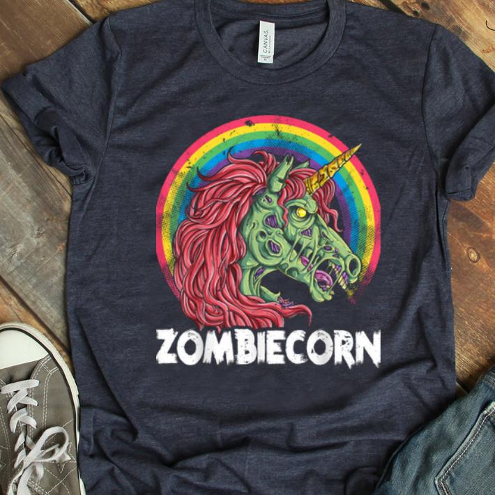 Top Zombiecorn Zombie Unicorn Halloween Women Rainbow shirt 1 - Top Zombiecorn Zombie Unicorn Halloween Women Rainbow shirt