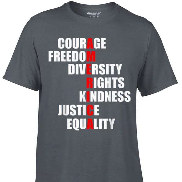 Awesome Courage Freedom Diversity Rights Kindness Justice shirt 1 - Awesome Courage Freedom Diversity Rights Kindness Justice shirt