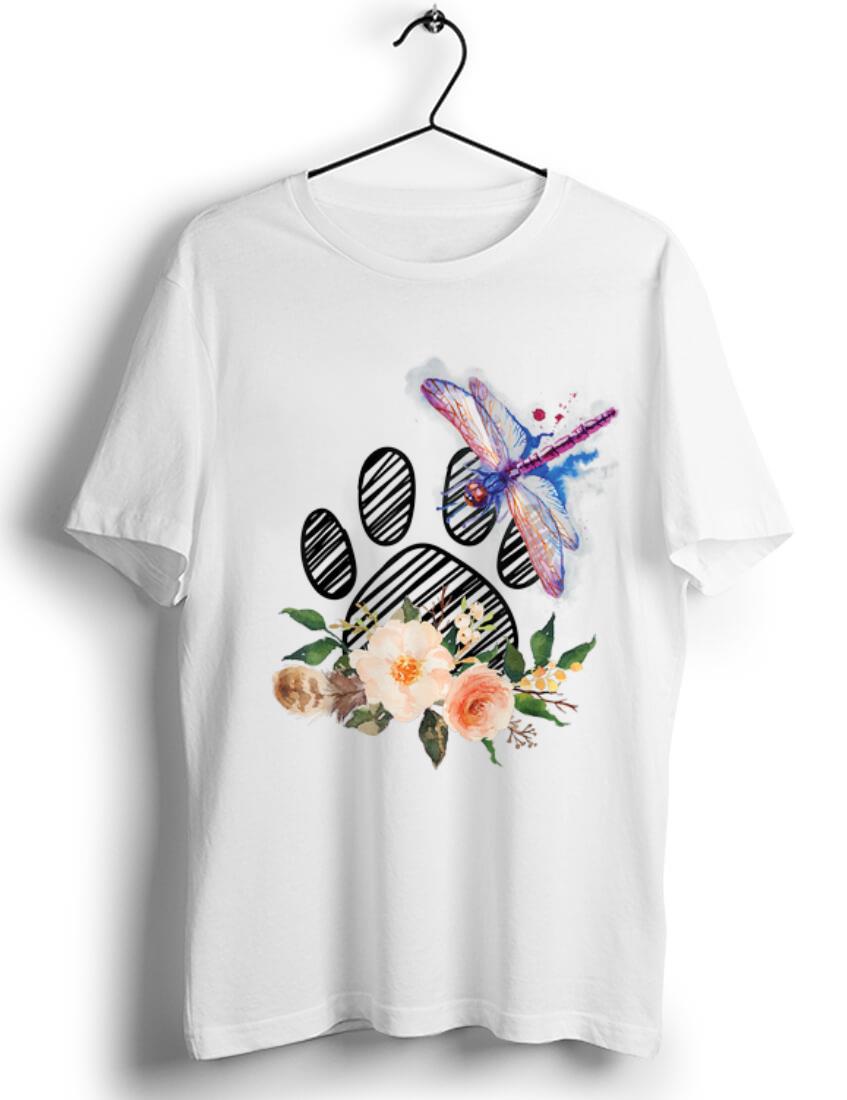 Awesome Dragonfly Paw Dog Flower shirt 1 - Awesome Dragonfly Paw Dog Flower shirt