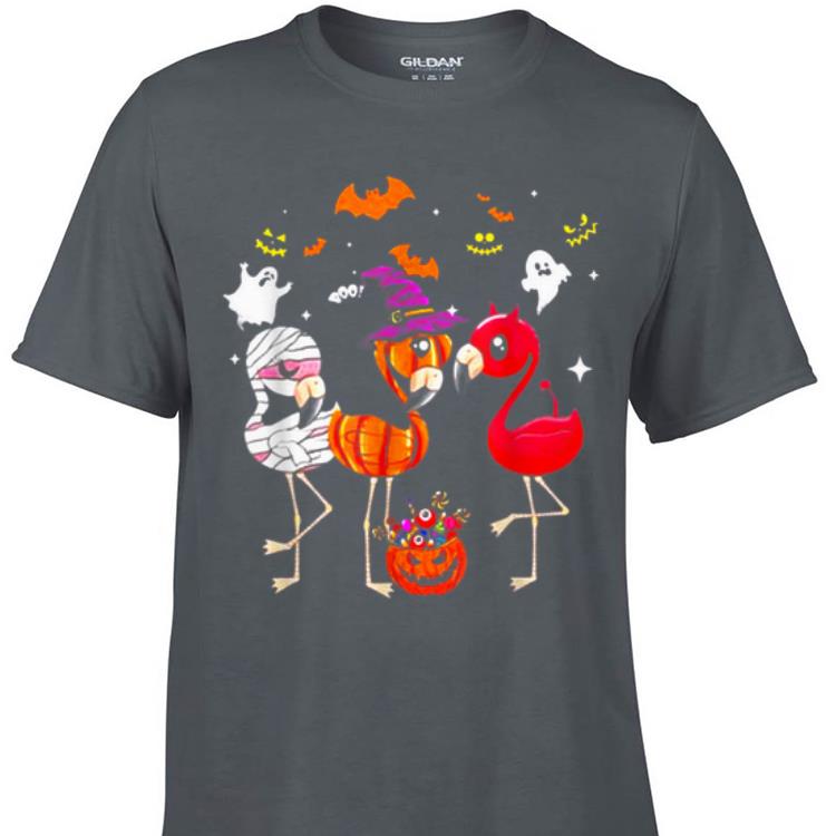 Awesome Flamingos happy halloween shirt 1 - Awesome Flamingos happy halloween shirt