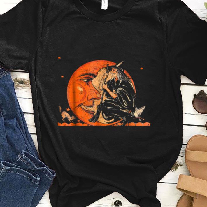 Awesome Great Vintage Witch And Moon Halloween shirt 1 - Awesome Great Vintage Witch And Moon Halloween shirt
