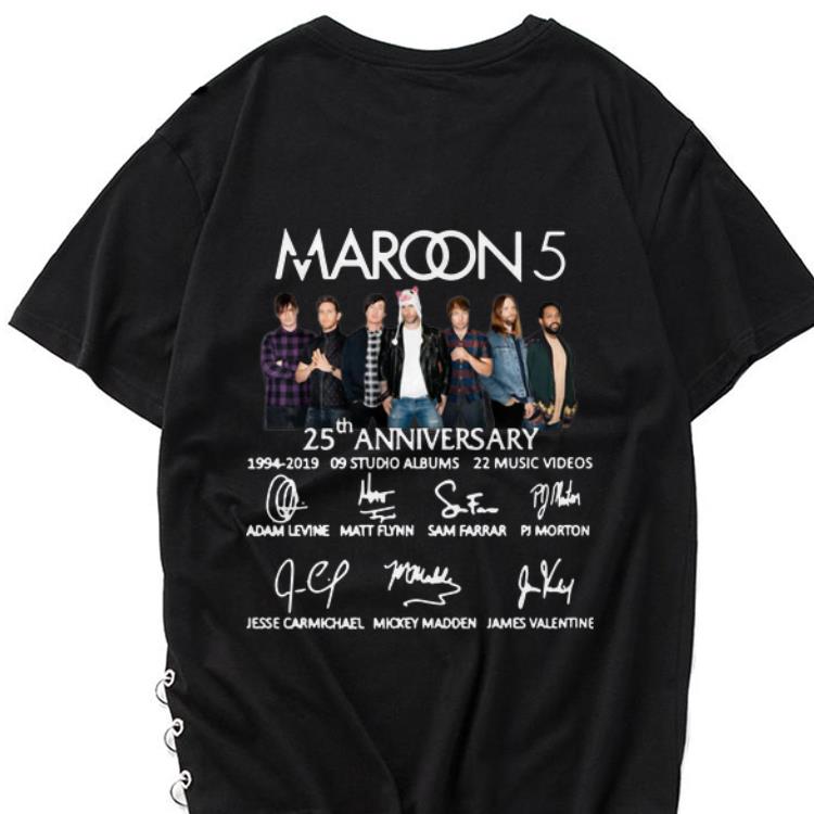 Awesome Maroon 5 25th Anniversary Signatures shirt 1 - Awesome Maroon 5 25th Anniversary Signatures shirt